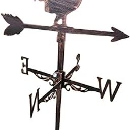 LOOM TREE® Retro Stainless Steel Cock Weathervane Weather Vane Outdoor Barn Decorations-image-47