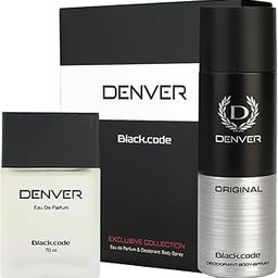 DENVER Black Code Gift Set - Deodorant - 200ML + Perfume - 70ML-image-62