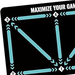 MERISHOPP Football Footstep Training Mat Carpet Football Training Mat for Home Use Kid Green| Training Aid | Agility Ladder | Resistance Band Set-image-41