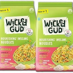 WickedGud Masala Noodles (207gm x 2) No Maida | No Oil | No MSG | High Protein | High Fibre | Cholesterol Free-image-26
