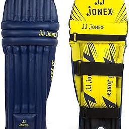 JJ Jonex Cricket Leg Guard (Yellow Navy), Multicolor-picture-19
