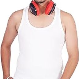 Men's Cotton Round Neck Ribbed Vest | Solid Multicolor Vests for Mens & Boys-image-57