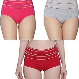 Women's Cotton Spandex High Waist Panty/Tummy Control Panty (Pack of 2)-image-95