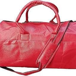 Duffle Bag | Travel Bag, Spacious Main Compartment, Adjustable Shoulder Strap, Sustainable Duffle Bag for Women & Men | 30 LTR (Red)-image-57