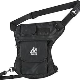 Unisex Thigh Bag | Versatile Waist Bag | Multipurpose Utility Cross Body Bag for Riding, Adventure, Biking, Cycling, and Outdoor Activities - Black-15
