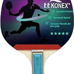 Konex Table Tennis Racket/Bat with Premium Rubber for Beginner to Intermediate Players (1 Unit)-32