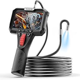 PUSILIN Two-Way Articulating Borescope,Industrial Endoscope Featuring a 3.9mm Articulated Snake Camera, Video Inspection Scope with Illumination for Automotive and Aircraft Mechanics - 3.2FT-23