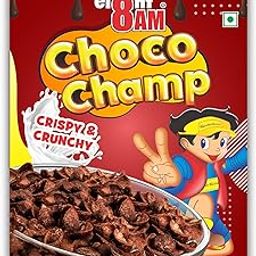 8AM Choco Champs 375g, Healthy Breakfast, Original and Healthier, Low Fat & Cholesterol, Deliciously Crunchy, All Natural CornFlakes Breakfast Cereal-image-33