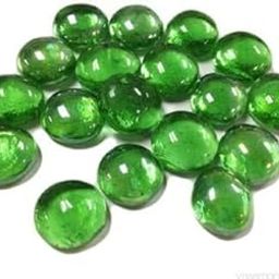 Elettra Stones for Decoration||Colour Stones||Pebbles for Decoration|| Glossy & Shiny Glass Pebbles for Aquarium Fish Tank Vase Filler Home Garden & Landscape Decoration (Green) (2)-image-74