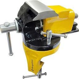 AD International Professional Baby Portable Bench Clamping Vice Vise 360° Swivel Base Revolving Base (3" Inch I 75 mm)-image-0