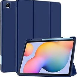 Robustrion Cover for Samsung S6 Lite Tablet Cover 10.4 inch Flip Stand Back Cover with S Pen Holder [Right Side] - Navy-image-67
