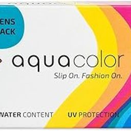 Aquacolor Monthly Disposable Colored Lenses with 0 Power - Emerald Blue - (2 Lens/Box)-picture-16