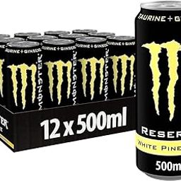Monsters Reserve White Pineapple Energy Drink, 500ml, Pack of 12 Can, Taurine and Ginseng (From United Kingdom)-image-90