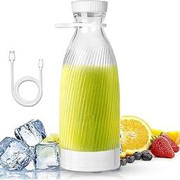 Qlect Elite Portable Blender for Juices, Shakes, Smoothies, Crushing Ice, USB Rechargeable Battery with 1500 mAh 50 Watts Motor,500ml, White-image-15