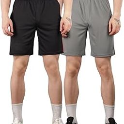 force nxt Shorts for Men Pack of 1| Men's Stretchable Shorts with Zipper Pockets | Anti-Odour, Regular fit, Men’s Shorts for Athletics, Gym, Yoga, Running & Sports-picture-26