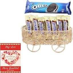 SFU E Com Best Attractive Chocolate Gift Hamper | Valentine Chocolate With Love Greeting Card | Valentine Chocolate Hamper | 919-8
