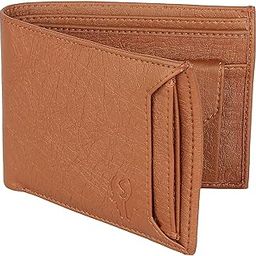 Men's Faux Leather Wallet , Tan-image-9