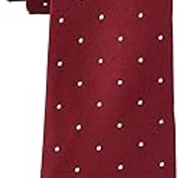 Maroon and White Polka 100% Silk Necktie For Men-image-107
