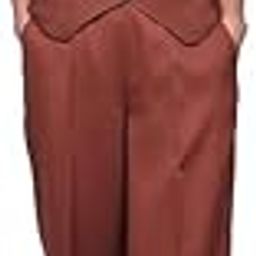 Women's Tailored Waistcoat & Wide-Leg Trouser Co-ord Set in Silk-Based Banana Crepe – Elegant Dressing Outfit for Corporate Meetings & Events-image-1
