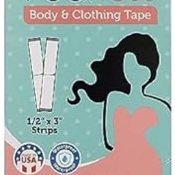 Fearless Double Sided Tape For Fashion-36 Strips/For Clothes,Fabric Tape For Women Clothing And Body,All Day Strength Tape Adhesive,Invisible And Clear Tape For Sensitive Skins| Transparent-image-3