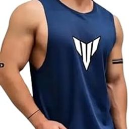 Men's Solid and Colorblock Sleeveless Gym Vest and Active Vest-picture-15