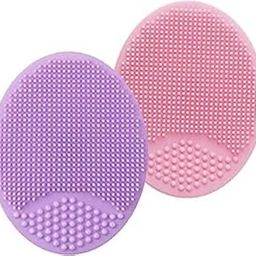 BANIRA Facial Cleansing Brush,Soft Silicone Face Scrubber,Facial Exfoliation Scrub for Massage Pore Cleansing Blackhead Removing Deep Scrubbing for All Kinds of Skins (2pcs pack)-3