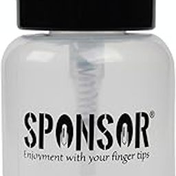 Sponsor Black Empty Pump Bottle 200ml – Sleek Refillable Dispenser for Nail Polish Remover, Acetone, or Alcohol – Spill-Free Pump Bottle Ideal for Professional or Home Nail Care-35