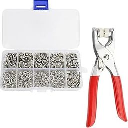 Snap Fasteners Kit 100 Sets, 9.5mm Fabric Snaps Clothing Snaps No Sewing,Stainless Steel Button Snaps with Snap Pliers for Metal Snaps, Press Studs Snap Fasteners Tool Kit for Fabric-picture-30