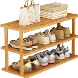 Ash & Roh Wooden Shoe Rack Organizer, Space Saving Shoe Storage Stand for Entryway, Doorway, Balcony and Hallway (tripal Pair, 3)-image-19