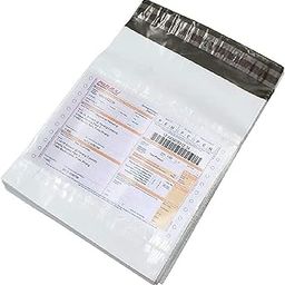 S R Packing Supply 14X16 Inch Plain temper proof courier bag pod 60 micron with document pouch (Pack of 25)-image-40