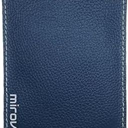 MIROV Vegan Leather Pocket Square Holder | Ultra Slim, Stylish and Compact Pocket Square Organizer for Men's Suit and Formal Attire | Blue-picture-8