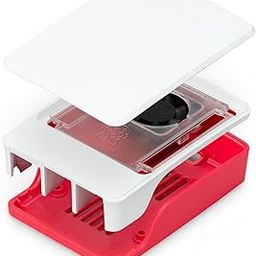 Raspberry Pi Case for Raspberry Pi 5 Model B Boards, Plastic, Red-White (SC1159)-13