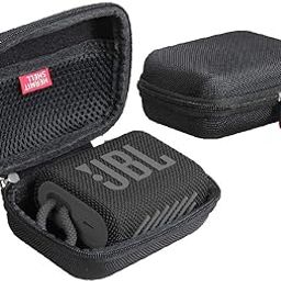 Hermitshell Hard Travel Case for JBL Go 3 / JBL Go 4 Portable Bluetooth Speaker (Black)-image-0