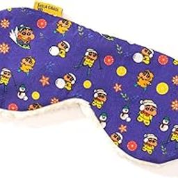 THELA GAADI Premium Printed Eye Mask for Sleeping | Super Soft, Cotton Blindfolds with Adjustable Strap | Breathable Night Eye Cover for Traveling & Home (Shinchan - Snow Eye)-10