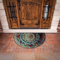 SHOPVILLA Welcome Door Mat/Floor Mats | Super Anti Skid Super Absorbent Carpet Mats | Rugs for Home Kitchen Office | Polyester Door Mats for Home/Bathroom/Bedroom/Kitchen 80x50cm (Colorful)-image-89