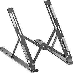 Ambrane Laptop stand with Metal Body, Portable & foldable Design & Height Adjustable OverHeating Protection for Dell, Mac Book Air/Pro, Lenovo, Acer, Hp, Asus & Other Laptop & tablets (Workpad, Black)-image-22
