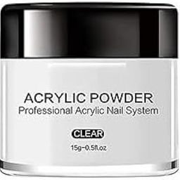 MAPPERZ Nail Acrylic Powder, Professional Polymer for Extensions and Carving for Salon Nail Art and Design Nail Enhancements (30gm, Clear colour) Pack of 1-46