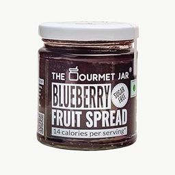 The Gourmet Jar Blueberry Fruit Spread 200g| 100% Natural, No Preservatives, No Artificial Colors, No Artificial Flavouring agents| Sugar- free jam| Diabetic Friendly| Low Calorie (14 calories per serving)| Vegan| 63% Blueberries| Healthy Breakfast| Pack of 1-image-52