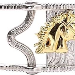 Antique Zinc Alloy Western Cowboy Rodeo Horse Head Belt Buckle for Mens 02-image-31