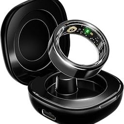 Boat SmartRing Active w/Stylish Stainless-Steel & Lightweight, Health Monitor, Magnetic Charging Case, 5ATM,Crest App & Coins, 20+ Sports Modes(Midnight Black 11)-18
