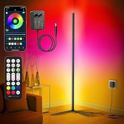 riyo Corner Floor Lamp, Modern LED Corner Lamp with APP and Remote Control-13