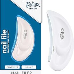 Beauté Secrets Nail Filer and Buffer, Professional Ear-Shaped Nail File with Round Blade for Effortless Nail Care and Precision Nail Buffer-3