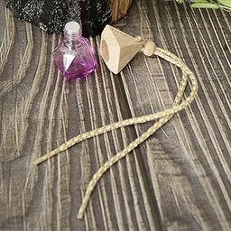 MYADDICTION Glass Hanging Car Perfume Bottle Essential Oil Fragrance Bottle Purple-10