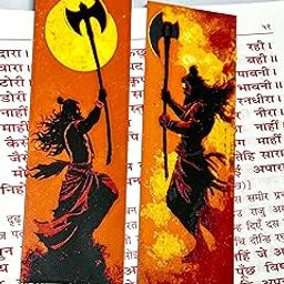 Sanchi Homes | 3D Anime Warrior Bookmark Set (Set of 3) – Demon Slayer Inspired | Stylish Matte Finish | Perfect Gift for Manga & Anime Fans (Parshuram Ji)-12