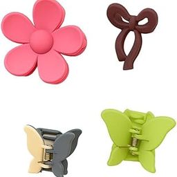 Hair Claw Clips Set – Pack of 4 | Matte Finish Non-Slip Korean Style Clips | | Strong Hold Hair Accessories for Women, Girls, Teens-image-62