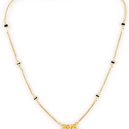 Traditional One Gram Gold Long Stylish Meenakari Maharashtrian Wati Mangal sutra Tanmaniya maglsutra nallapusalu Black Beads Mangalsutra For Women chain golden - MS-ME903-image-56