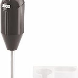 BOSS Stainless Steel B132 Portable Hand Blender 225W - Watt | Variable Speed Control | 3 Years Warranty | Easy To Clean And Store | Isi-Marked, Black-86