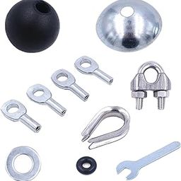UJEAVETTE® Gym Machine Cable Ball Stopper Replacement for Cable Machine Use 11Pcs Set-picture-11