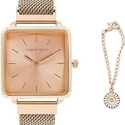 Stainless Steel Women Summer Spice Analog Watch & Charm Set, Rose Gold Dial, Rose Gold Band-image-9