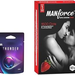 Manforce Epic Ring for condom| for Men & Women with Xotic Strawberry 10s | Intense Sensation | Compatible with Condoms & Lubes-picture-29